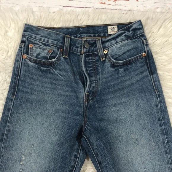 Levi's White Oak Cone Denim Wedgie Icon Foothills Button Fly High Rise Jeans - Picture 10 of 16